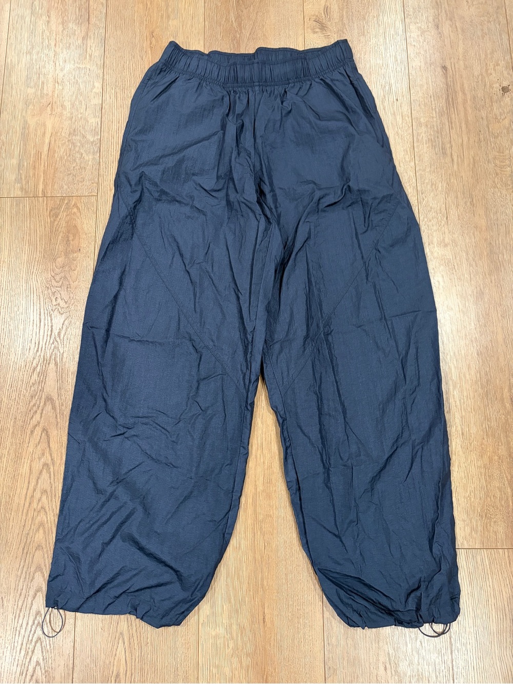Athleta Rise Pants Navy Parachute Utility Joggers Size M